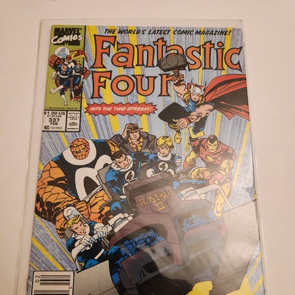 Fantastic Four #337 (1990) Marvel Comics, Thor & Iron Man, Newstand NM - Picture 13 of 14